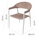 Silla Comedor Nadia Biscuit