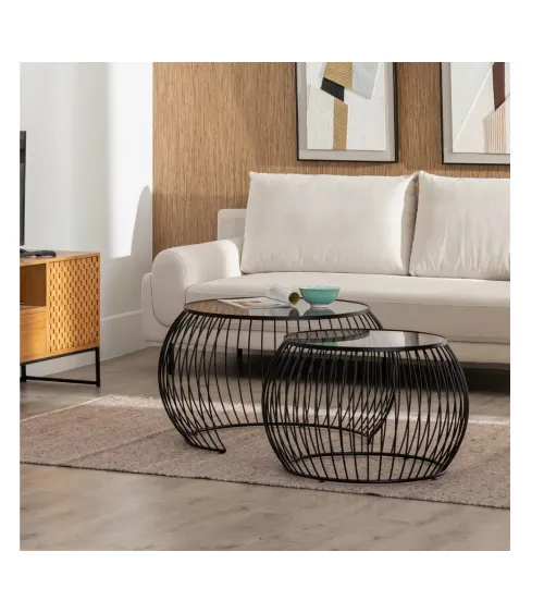 Mesa Centro Duo Cristal