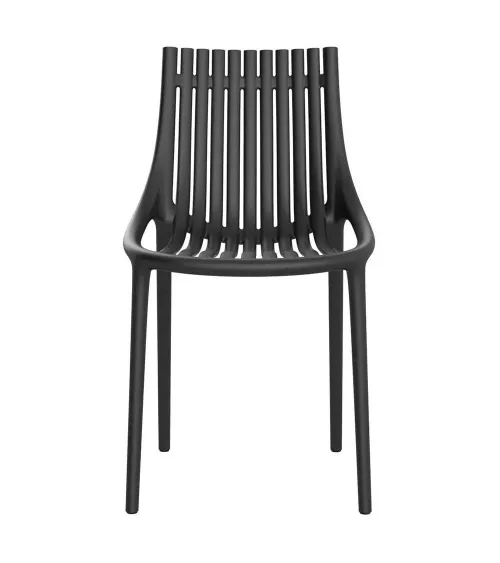 Silla Ibiza de Vondom en acabado negro, imagen de estudio.