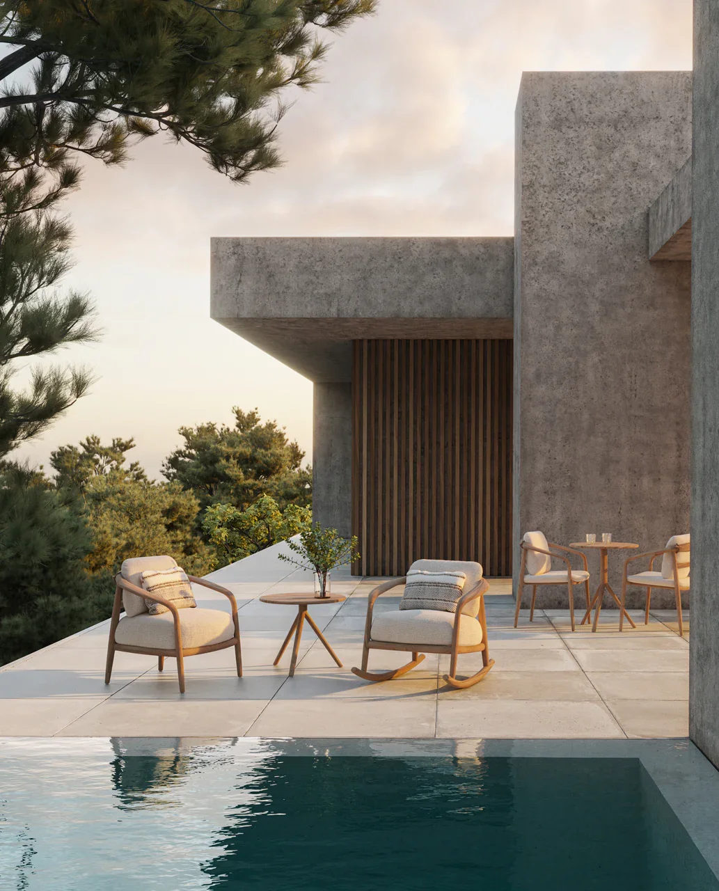 Colección Fusta Vondom en proyecto residencial de lujo